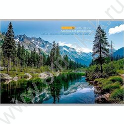 Альбом д/рисования 32л "Горный пейзаж-8" NEW | Фото 1