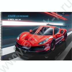 Альбом д/рисования-спираль 32л "Красная машина-10" NEW | Фото 1