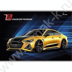 Альбом д/рисования 40л "Стремительные машины" /лен/ ассорти NEW | Фото 3