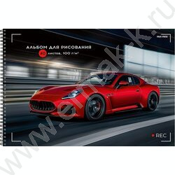 Альбом д/рисования-спираль 40л "Шикарные автомобили-5" ассорти NEW | Фото 3