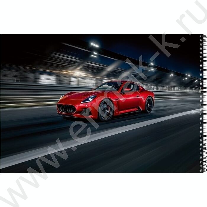 Альбом д/рисования-спираль 40л "Шикарные автомобили-5" ассорти | Фото 4