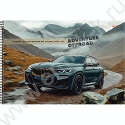 Альбом д/рисования-спираль 40л "Авто и природа-10" /лен/ ассорти NEW | Фото 3