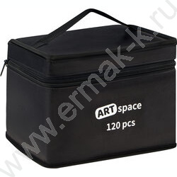 Маркер для скетчинга /набор 120цв/ двусторонний 1-6мм /сумка NEW | Фото 8