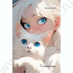 Блокнот  24л А6 "Девушки и коты-2" ассорти NEW | Фото 5