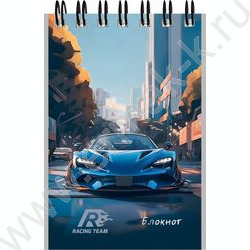 Блокнот  40л А7 спираль "Городские спорткары" ассорти NEW | Фото 3