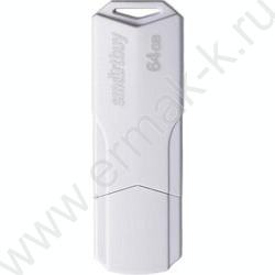 Съемный носитель информации 64GB USB Flash Drive <USB 2.0> белый "Clue" | Фото 1