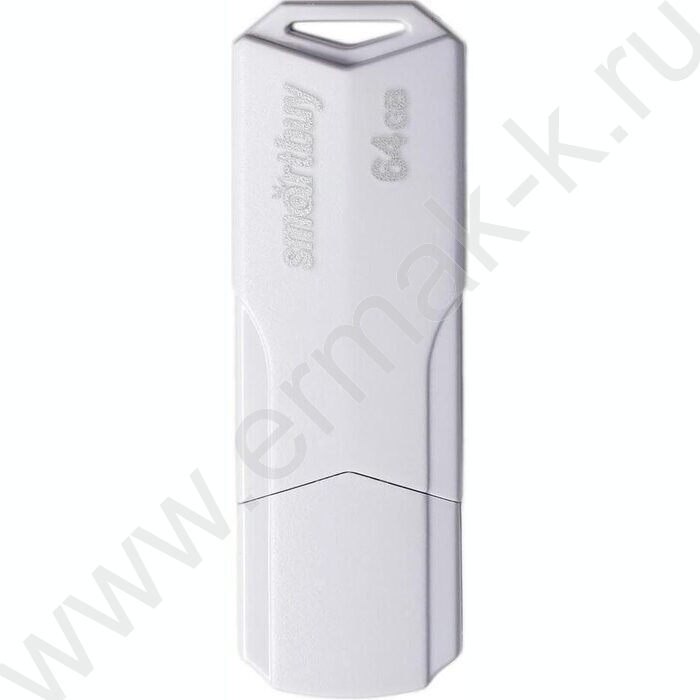Съемный носитель информации 64GB USB Flash Drive <USB 2.0> белый "Clue" | Фото 1