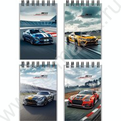 Блокнот  40л А7 спираль "Красивые автомобили-10" ассорти NEW | Фото 1