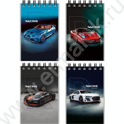 Блокнот  40л А7 спираль "Красивые автомобили-9" ассорти NEW | Фото 1