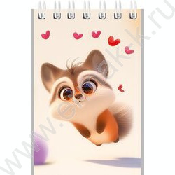 Блокнот  40л А7 спираль "Милые животные-8" ассорти NEW | Фото 3