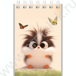 Блокнот  40л А7 спираль "Милые животные-8" ассорти NEW | Фото 4