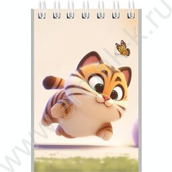 Блокнот  40л А7 спираль "Милые животные-8" ассорти NEW | Фото 6