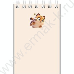 Блокнот  40л А7 спираль "Милые животные-8" ассорти NEW | Фото 7