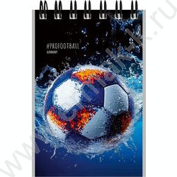 Блокнот  40л А7 спираль "Разные футбольные мячи-14" ассорти NEW | Фото 4