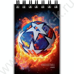 Блокнот  40л А7 спираль "Разные футбольные мячи-14" ассорти NEW | Фото 6