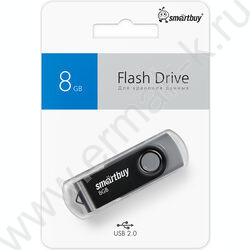 Съемный носитель информации  8GB USB Flash Drive <USB 2.0> черный "Twist" NEW | Фото 4