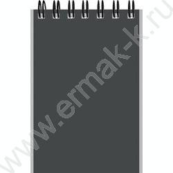 Блокнот  40л А7 спираль "Чёрно-серый дизайн" ассорти NEW | Фото 4