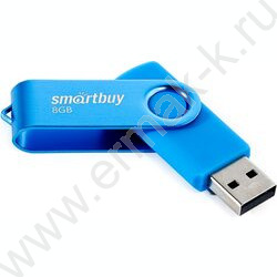 Съемный носитель информации  8GB USB Flash Drive <USB 2.0> синий "Twist" NEW | Фото 3