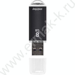 Съемный носитель информации  8GB USB Flash Drive <USB 2.0> черный (металл. корпус) "V-Cut" NEW | Фото 2