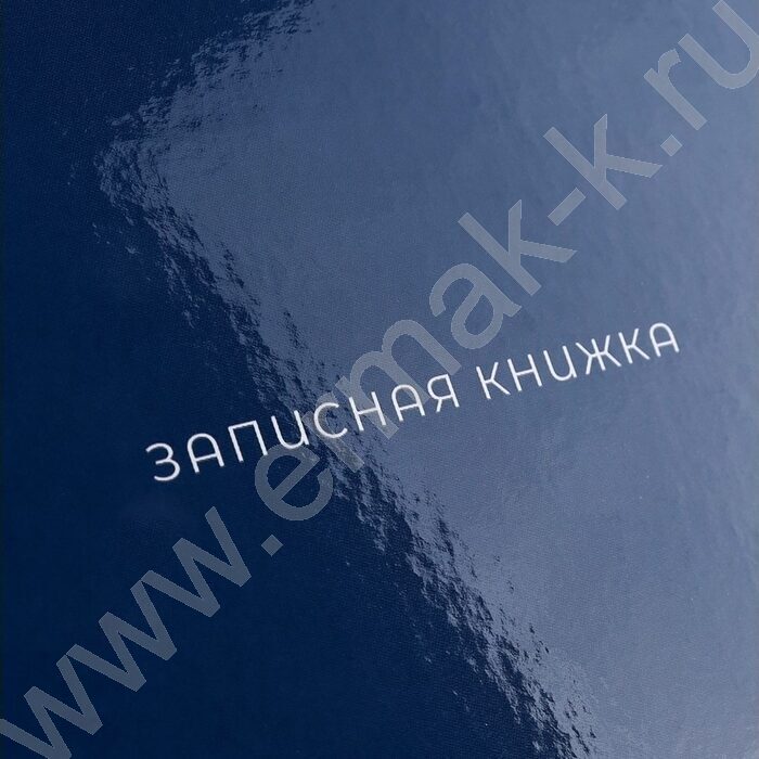 Зап. книжка 120л А4 тв.обл. "Тёмно-синий цвет-1" /глянц.лам/ | Фото 5