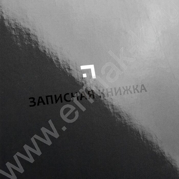 Зап. книжка  80л А5 тв.обл. "Классический серый" /глянец/ | Фото 5