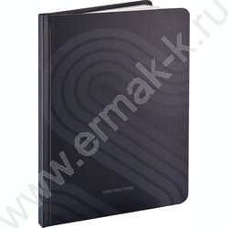 Зап. книжка  96л А5 тв.обл. "Тёмные линии-3" /мат.лам.,резинка/ NEW | Фото 1
