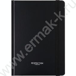 Зап. книжка  96л А5 тв.обл. "Чёрная обложка" /мат.лам.,резинка/ NEW | Фото 2