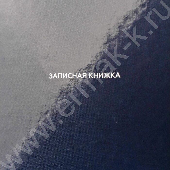 Зап. книжка  48л А6 тв.обл. "Классический темно-синий" /глянц.лам/ | Фото 4