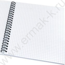 Зап. книжка  80л А5 тв.обл. спираль "Чёрный цвет-2" /глянец/ NEW | Фото 2