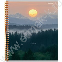 Тетрадь  48л клетка/спираль "Красивые пейзажи-4" ассорти NEW | Фото 4