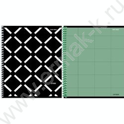 Тетрадь  48л клетка/спираль "Минимализм в геометрии" /софт-тач mix NEW | Фото 1
