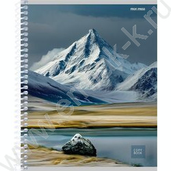 Тетрадь  48л клетка/спираль "Горные вершины" /твин-лак mix NEW | Фото 3