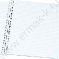 Тетрадь  96л клетка/спираль "Белые цветы" /софт-тач mix NEW | Фото 2