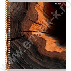 Тетрадь  96л клетка/спираль "Крупные планы природы" /софт-тач mix NEW | Фото 3