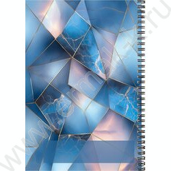 Тетрадь  60л А4 клетка/спираль "Красивый мрамор" NEW | Фото 3