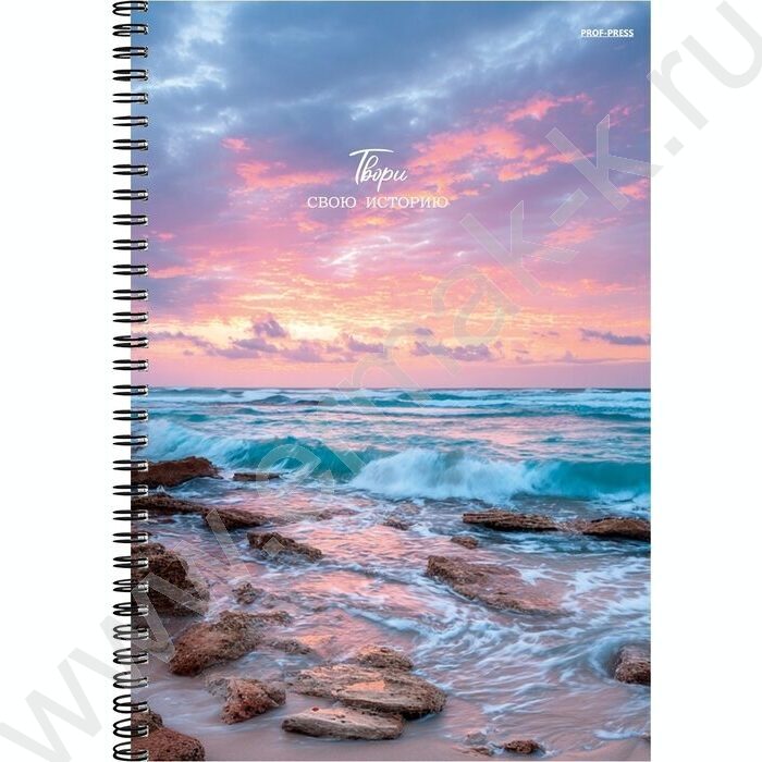 Тетрадь  60л А4 клетка/спираль "Твори свою историю" | Фото 1