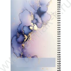 Тетрадь  80л А4 клетка/спираль "Абстрактный мрамор" NEW | Фото 3