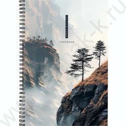 Тетрадь  80л А4 клетка/спираль "Скалистый пейзаж" NEW | Фото 1