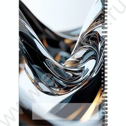 Тетрадь  96л А4 клетка/спираль "Жидкий металл" NEW | Фото 3