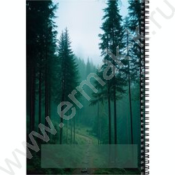 Тетрадь  96л А4 клетка/спираль "Зеленый лес-1" NEW | Фото 3