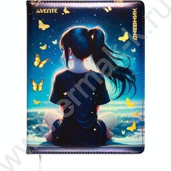 Дневник 1-11кл. /тв.обл. /иск.кожа /ляссе "Butterfly Dreams" NEW | Фото 1