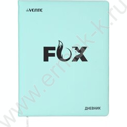 Дневник 1-11кл. /тв.обл. /иск.кожа /шелкография /ляссе "Happy. Fox" NEW | Фото 1