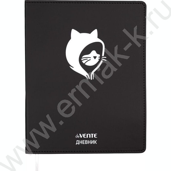 Дневник 1-11кл. /лайт /иск.кожа /шелкография /ляссе "Kitty in the hood" NEW | Фото 1