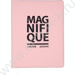Дневник 1-11кл. /тв.обл. /иск.кожа /шелкография /ляссе "Magnifique" NEW | Фото 1