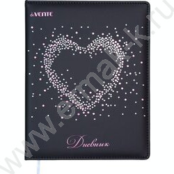 Дневник 1-11кл. /тв.обл. /иск.кожа /шелкография /ляссе  "My Heart" NEW | Фото 1