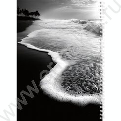 Тетрадь  96л А4 клетка/спираль "Морская пена-4" /софт-тач/ NEW | Фото 3