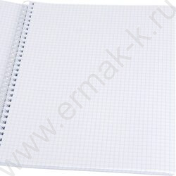 Тетрадь  96л А4 клетка/спираль "Смайлик на черном фоне-1" /софт-тач/ NEW | Фото 2