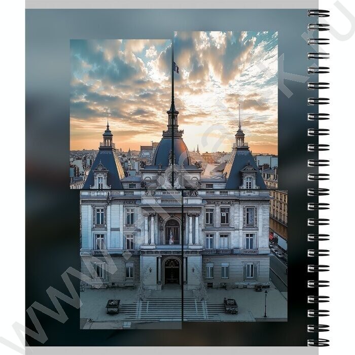 Тетрадь  48л клетка/спираль "Красивая архитектура-10" ассорти | Фото 4