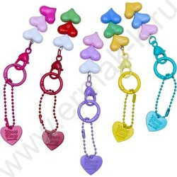 Брелок металический "Amai Menoko" /метал. кольцо /ассорти NEW | Фото 1