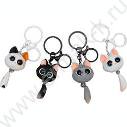 Брелок металический "MooreCafe" /метал. кольцо /ассорти NEW | Фото 1